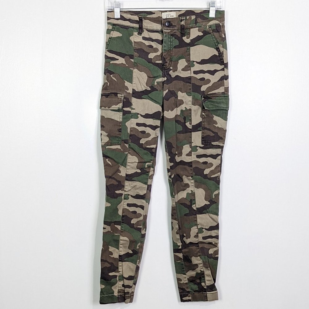 J. Crew Camo Cargo Straight Leg Pants Size 26